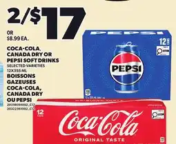 Independent City Market COCA-COLA, CANADA DRY OR PEPSI SOFT DRINKS offer