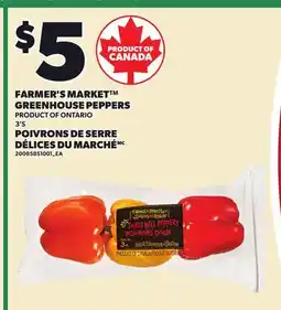 Independent City Market FARMER'S MARKET GREENHOUSE PEPPERS, 3'S offer