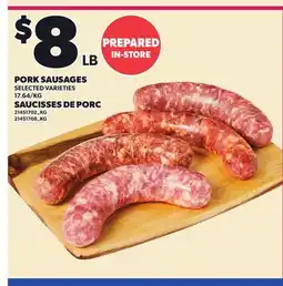 Independent City Market PORK SAUSAGES offer