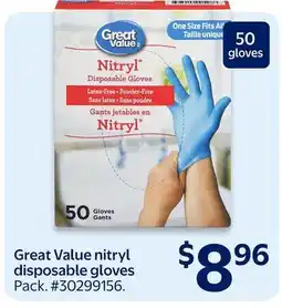 Walmart Great Value nitryl disposable gloves offer