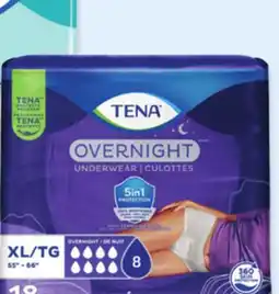 Walmart Tena overnight underwear 18s offer