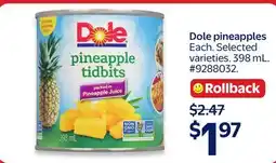 Walmart Dole pineapples offer