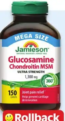 Walmart Jamieson glucosamine 150s offer