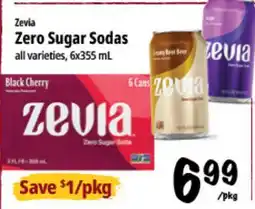 Farm Boy Zevia Zero Sugar Sodas offer
