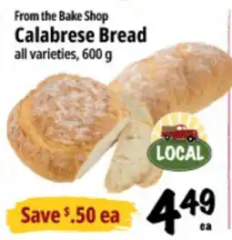 Farm Boy From the Bake Shop Calabrese Bread offer