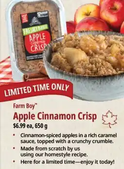Farm Boy Farm Boy Apple Cinnamon Crisp offer
