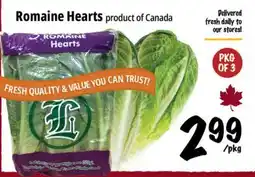 Farm Boy Romaine Hearts offer