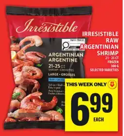 Food Basics IRRESISTIBLE RAW ARGENTINIAN SHRIMP offer