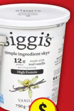 Food Basics SIGGI'S SKYR YOGURT offer
