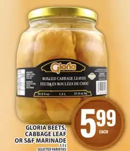 Food Basics GLORIA BEETS, CABBAGE LEAF OR S&F MARINADE offer