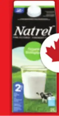 Food Basics NATREL ORGANIC FILTERED MILK offer