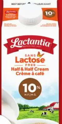 Food Basics LACTANTIA LACTOSE FREE CREAM, 473 ML - 1 L, LACTOSE FREE MILK, 2 L offer