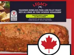 Food Basics LEGACY SEASONED BONELESS PORK LOIN FILLET ROAST offer