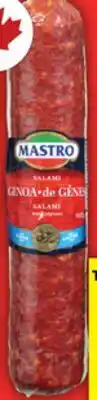 Food Basics MASTRO BABY GENOA OR SLICED TRIO OR SAN DANIELE MORTADELLA offer
