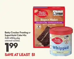 Longo's Betty Cracker Frosting or SuperMoist Cake Mix offer
