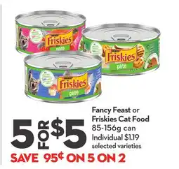 Longo's Fancy Feast or Friskies Cat Food offer