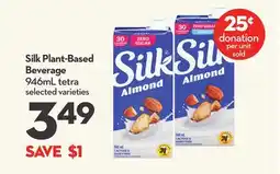 Longo's Silk Plant-Based Beverage offer