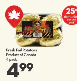 Longo's Fresh Foil Potatoes offer