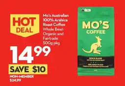 Longo's Mo's Australian 100% Arabica Roast Coffee offer