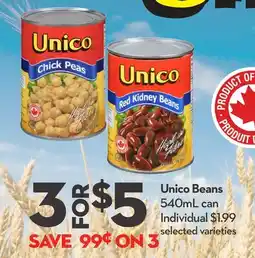 Longo's Unico Beans offer