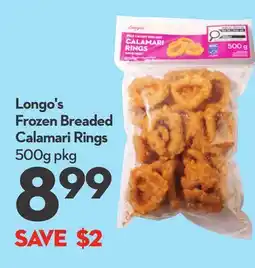 Longo's Longo's Frozen Breaded Calamari Rings offer