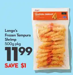 Longo's Longo's Frozen Tempura Shrimp offer