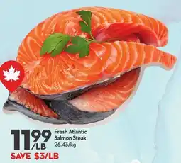 Longo's Fresh Atlantic Salmon Steak offer