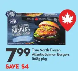 Longo's True North Frozen Atlantic Salmon Burgers offer