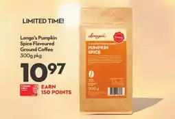 Longo's Longo's Pumpkin Spice Flavoured Ground Coffee offer