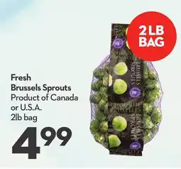 Longo's Fresh Brussels Sprouts offer