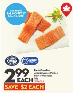 Longo's Fresh Canadian Atlantic Salmon Portion offer