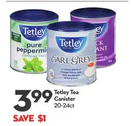 Longo's Tetley Tea Canister offer