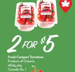 Longo's Fresh Campari Tomatoes offer