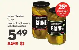 Longo's Brine Pickles offer