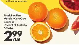 Longo's Fresh Seedless Navel or Cara Cara Oranges offer