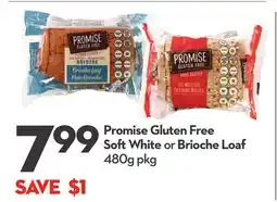 Longo's Promise Gluten Free Soft White or Brioche Loaf offer