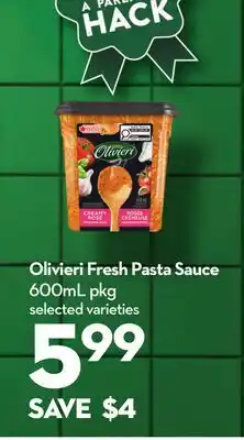 Longo's Olivieri Fresh Pasta Sauce offer