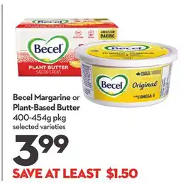 Longo's Becel Margarine or Plant-Based Butter offer