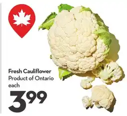 Longo's Fresh Cauliflower offer