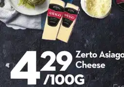 Longo's Zerto Asiago Cheese offer