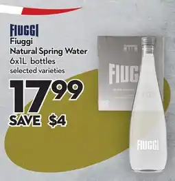 Longo's Fiuggi Natural Spring Water offer