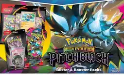 Showcase POKÉMON MEGA EVOLUTION PITCH BLACK Blister & Booster Packs offer