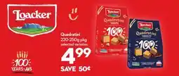 Longo's Loacker Quadratini offer