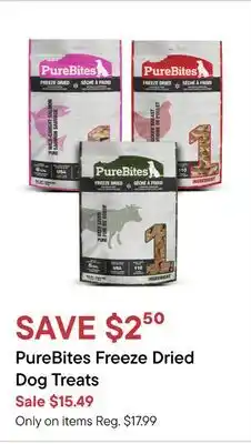 Petvalu PureBites Freeze Dried Dog Treats offer