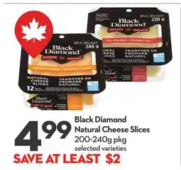 Longo's Black Diamond Natural Cheese Slices offer