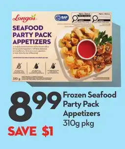 Longo's Frozen Seafood Party Pack Appetizers offer