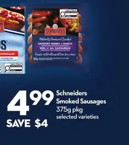 Longo's Schneiders Smoked Sausages offer
