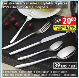 Sushi Shop 39 Pcs Stainless Steel Cutlery Sets offer