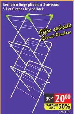 Sushi Shop 3 Tier Clothes Drying Rack offer