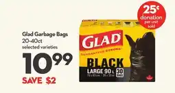 Longo's Glad Garbage Bags offer